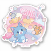 Anime Tom und Jerry Candy Party Aufkleber (Vorderseite)