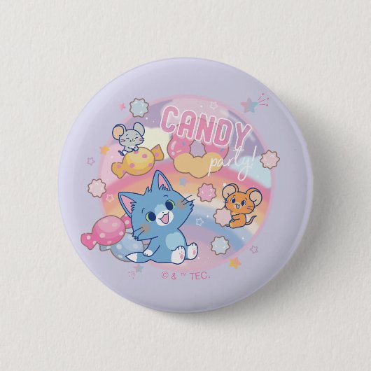 Anime Tom und Jerry Candy Party Button (Vorderseite)