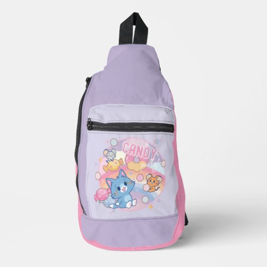 Anime Tom und Jerry Candy Party Crossbody Bag (Vorderseite)