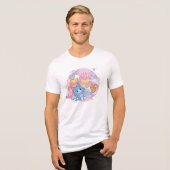 Anime Tom und Jerry Candy Party Tri-Blend Shirt (Vorderseite voll)