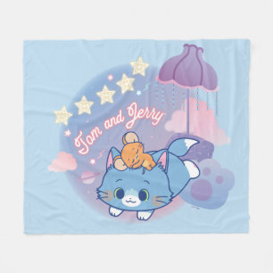 Anime Tom und Jerry Dreamy Nights Fleecedecke