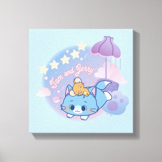 Anime Tom und Jerry Dreamy Nights Leinwanddruck (Vorderseite)