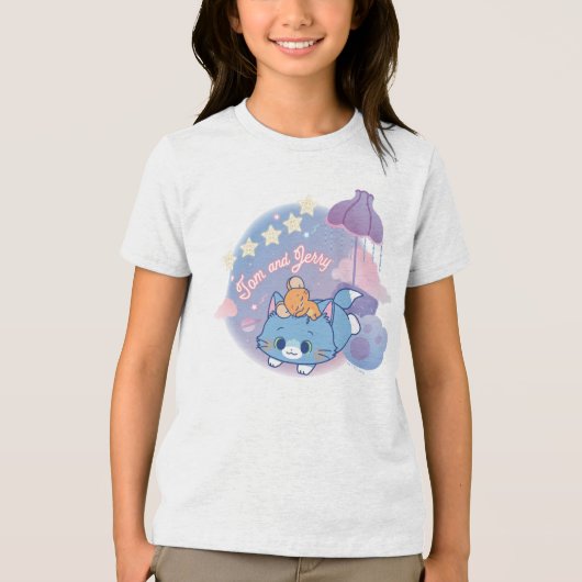 Anime Tom und Jerry Dreamy Nights Tri-Blend Shirt (Vorderseite)
