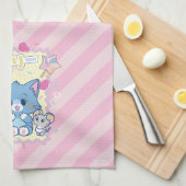 Anime Tom und Jerry Strawberry Fun Geschirrtuch (Viertel Falte)