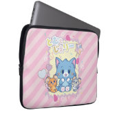 Anime Tom und Jerry Strawberry Fun Laptopschutzhülle (Vorne Rechts)