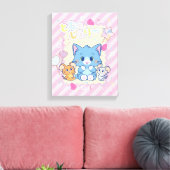 Anime Tom und Jerry Strawberry Fun Leinwanddruck (Insitu (Wohnzimmer))