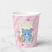 Anime Tom und Jerry Strawberry Fun Pappbecher (Rückseite)