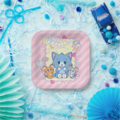 Anime Tom und Jerry Strawberry Fun Pappteller (Party)