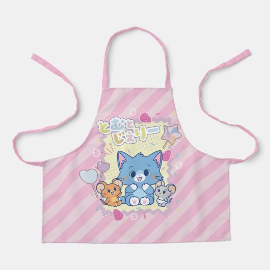 Anime Tom und Jerry Strawberry Fun Schürze (Vorderseite)