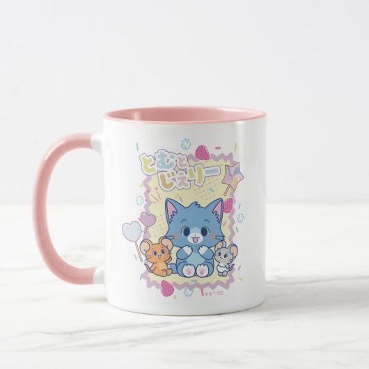 Anime Tom und Jerry Strawberry Fun Tasse (Links)