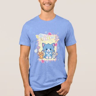 Anime Tom und Jerry Strawberry Fun Tri-Blend Shirt