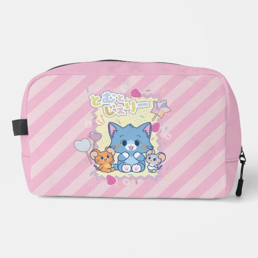 Anime Tom und Jerry Strawberry Fun Waschbeutel (Vorderseite)