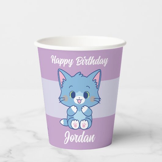 Anime Tom und Jerry - Tom Pappbecher (Vorderseite)