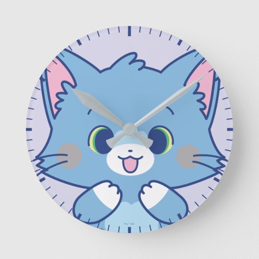 Anime Tom und Jerry - Tom Runde Wanduhr (Vorderseite)