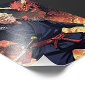 Anime Trump - Fist erhoben Fotodruck (Ecke)