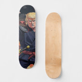 Anime Trump - Fist erhoben Skateboard (Vorderseite)