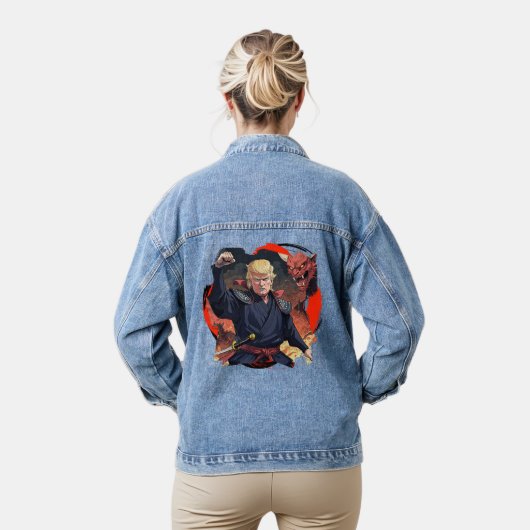 Anime Trump - Zauber Jeansjacke (Modell)