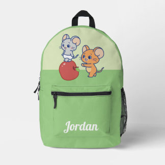 Anime Tuffy und Jerry Apple Rolling Bedruckter Rucksack