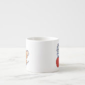 Anime Tuffy und Jerry Apple Rolling Espressotasse (Vorderseite)