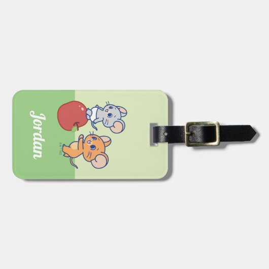 Anime Tuffy und Jerry Apple Rolling Gepäckanhänger (Vorderseite horizontal)