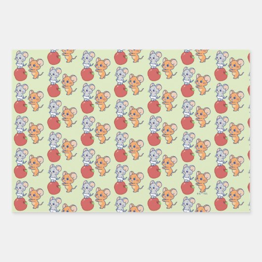 Anime Tuffy und Jerry Apple Rolling Geschenkpapier Set (Vorderseite 2)