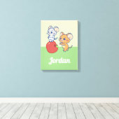 Anime Tuffy und Jerry Apple Rolling Leinwanddruck (Insitu (Holzboden))