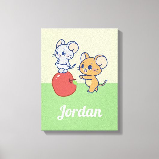 Anime Tuffy und Jerry Apple Rolling Leinwanddruck (Vorderseite)
