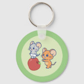 Anime Tuffy und Jerry Apple Rolling Schlüsselanhänger (Rückseite)