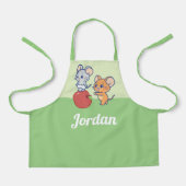 Anime Tuffy und Jerry Apple Rolling Schürze (Vorderseite)