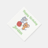 Anime Tuffy und Jerry Apple Rolling Serviette (Ecke)