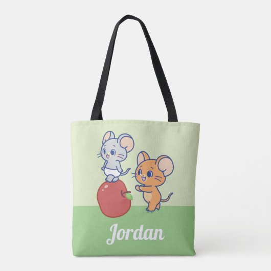 Anime Tuffy und Jerry Apple Rolling Tasche (Rückseite)
