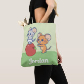 Anime Tuffy und Jerry Apple Rolling Tasche (Von Nahem)