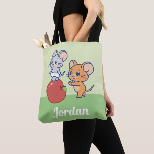 Anime Tuffy und Jerry Apple Rolling Tasche (Von Nahem)