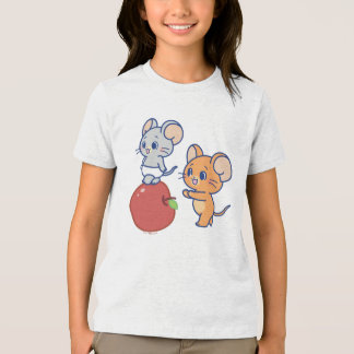 Anime Tuffy und Jerry Apple Rolling Tri-Blend Shirt