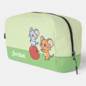 Anime Tuffy und Jerry Apple Rolling Waschbeutel (Rechte Ecke)