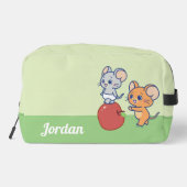 Anime Tuffy und Jerry Apple Rolling Waschbeutel (Rückseite)