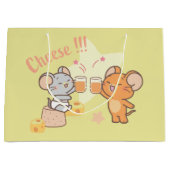 Anime Tuffy und Jerry Cheers zu Käse Große Geschenktüte (Vorderseite)