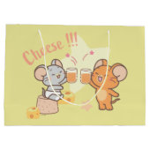 Anime Tuffy und Jerry Cheers zu Käse Große Geschenktüte (Rückseite)