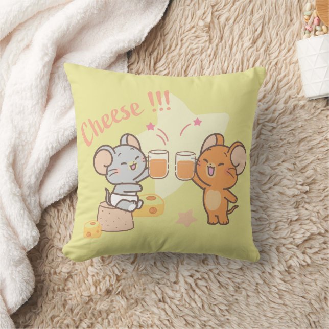 Anime Tuffy und Jerry Cheers zu Käse Kissen (Decke)