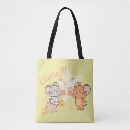Anime Tuffy und Jerry Cheers zu Käse Tasche (Vorderseite)