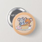 Anime Tuffy und Jerry Cheesecake Button (Vorne & Hinten)