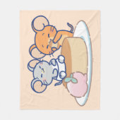 Anime Tuffy und Jerry Cheesecake Fleecedecke (Vorderseite)