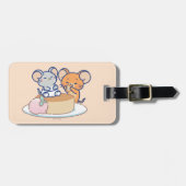 Anime Tuffy und Jerry Cheesecake Gepäckanhänger (Vorderseite horizontal)