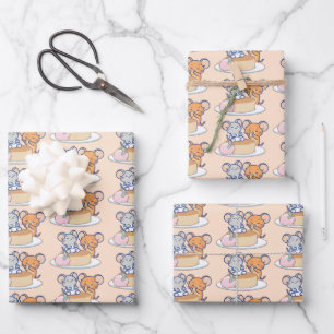 Anime Tuffy und Jerry Cheesecake Geschenkpapier Set