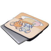 Anime Tuffy und Jerry Cheesecake Laptopschutzhülle (Vorne Knopf)