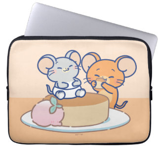 Anime Tuffy und Jerry Cheesecake Laptopschutzhülle