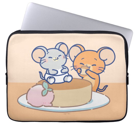 Anime Tuffy und Jerry Cheesecake Laptopschutzhülle (Vorderseite)