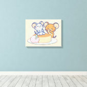 Anime Tuffy und Jerry Cheesecake Leinwanddruck (Insitu (Holzboden))