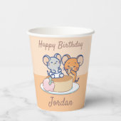 Anime Tuffy und Jerry Cheesecake Pappbecher (Rückseite)