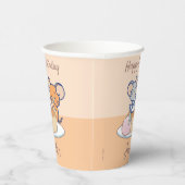 Anime Tuffy und Jerry Cheesecake Pappbecher (Rechts)